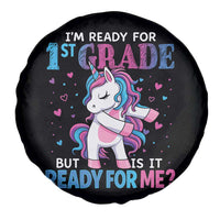 Funny Back To School 1st Grade Spare Tire Cover First Grade Unicorn Girls - Wonder Print Shop