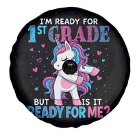 Funny Back To School 1st Grade Spare Tire Cover First Grade Unicorn Girls - Wonder Print Shop