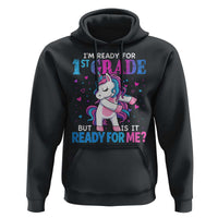 Funny Back To School 1st Grade Hoodie First Grade Unicorn Girls - Wonder Print Shop