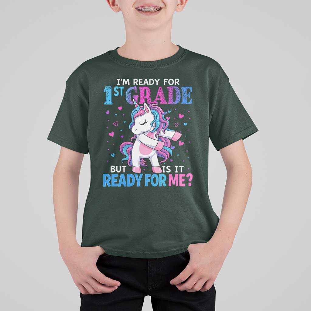Funny Back To School 1st Grade T Shirt For Kid First Grade Unicorn Girls - Wonder Print Shop