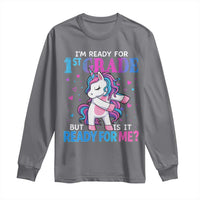 Funny Back To School 1st Grade Long Sleeve Shirt First Grade Unicorn Girls - Wonder Print Shop