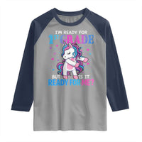 Funny Back To School 1st Grade Raglan Shirt First Grade Unicorn Girls - Wonder Print Shop