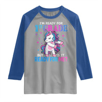 Funny Back To School 1st Grade Raglan Shirt First Grade Unicorn Girls - Wonder Print Shop