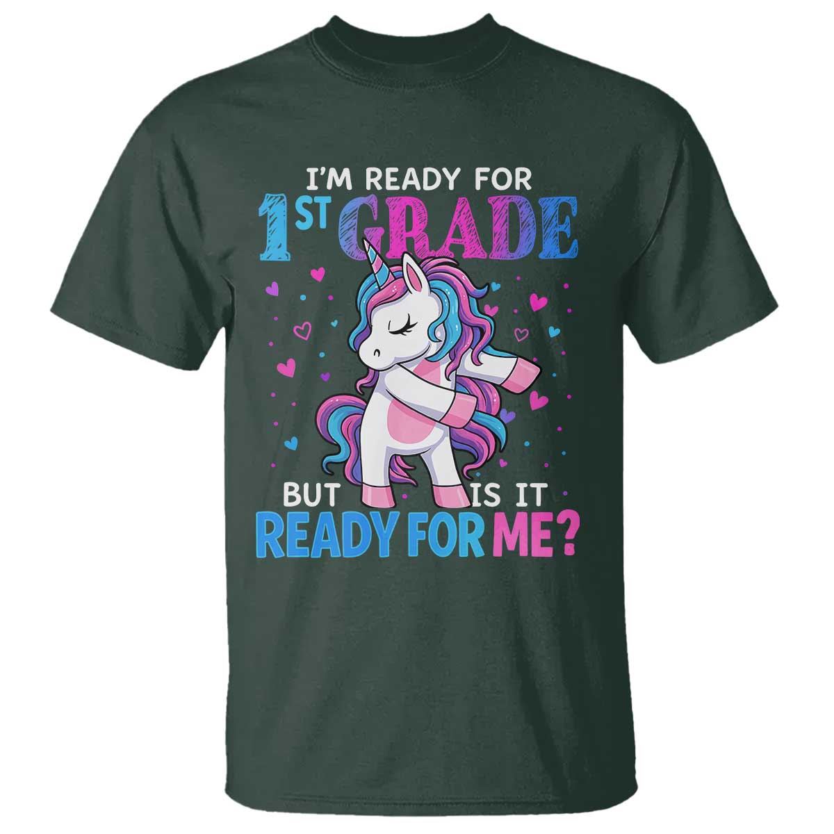 Funny Back To School 1st Grade T Shirt First Grade Unicorn Girls - Wonder Print Shop