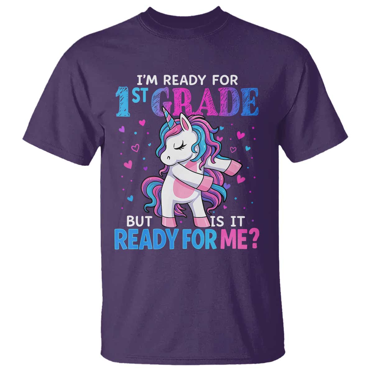 Funny Back To School 1st Grade T Shirt First Grade Unicorn Girls - Wonder Print Shop