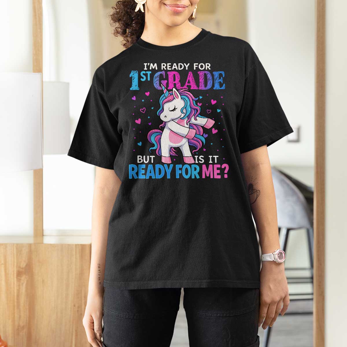 Funny Back To School 1st Grade T Shirt For Women First Grade Unicorn Girls - Wonder Print Shop