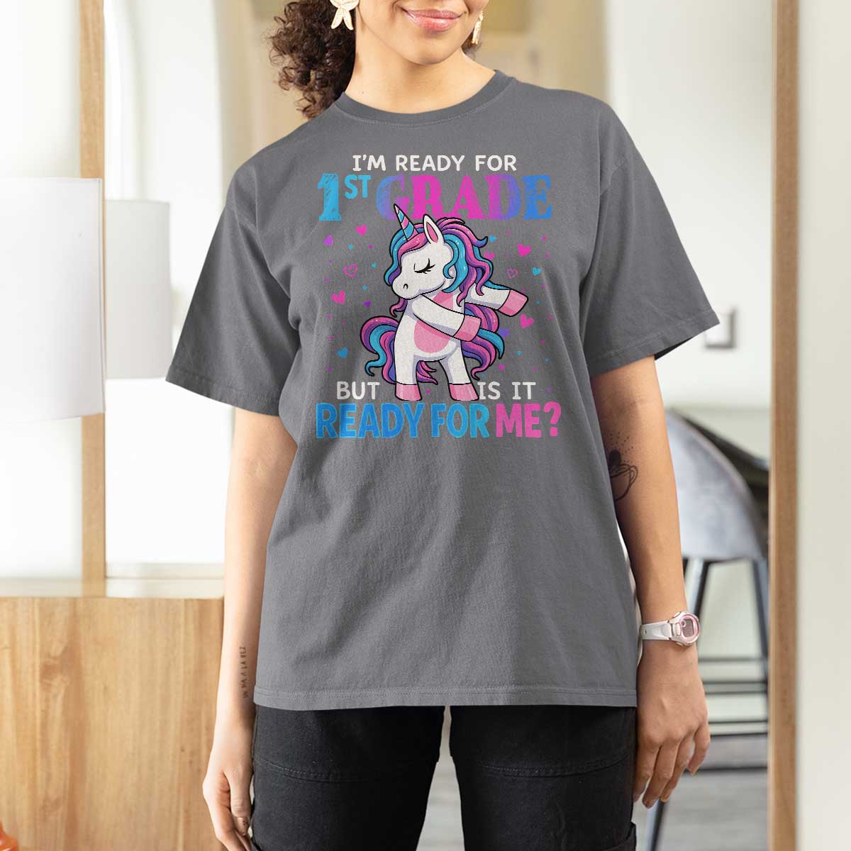 Funny Back To School 1st Grade T Shirt For Women First Grade Unicorn Girls - Wonder Print Shop