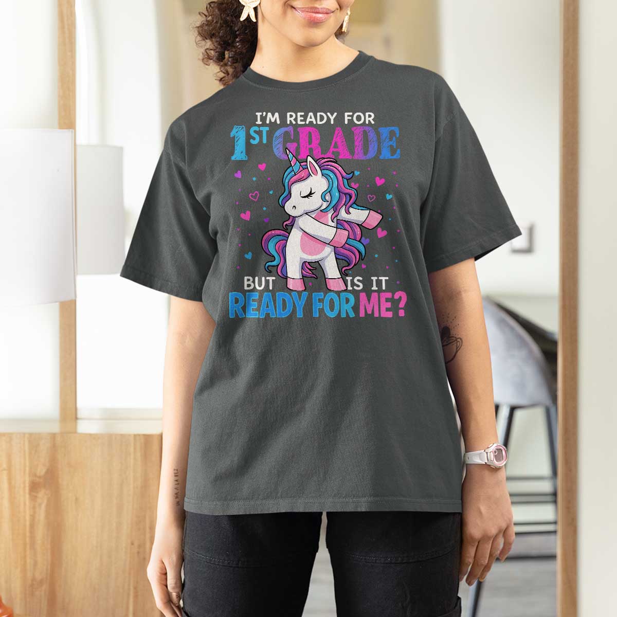 Funny Back To School 1st Grade T Shirt For Women First Grade Unicorn Girls - Wonder Print Shop