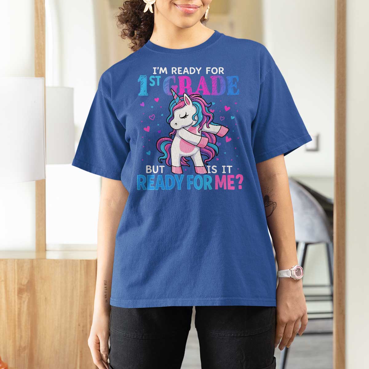 Funny Back To School 1st Grade T Shirt For Women First Grade Unicorn Girls - Wonder Print Shop
