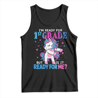 Funny Back To School 1st Grade Tank Top First Grade Unicorn Girls - Wonder Print Shop