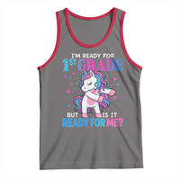 Funny Back To School 1st Grade Tank Top First Grade Unicorn Girls - Wonder Print Shop
