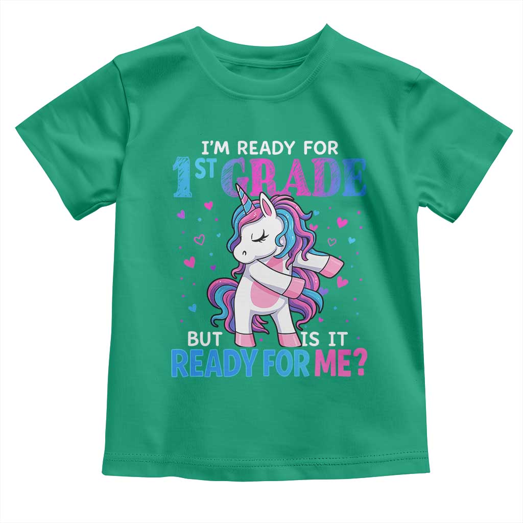 Funny Back To School 1st Grade Toddler T Shirt First Grade Unicorn Girls - Wonder Print Shop