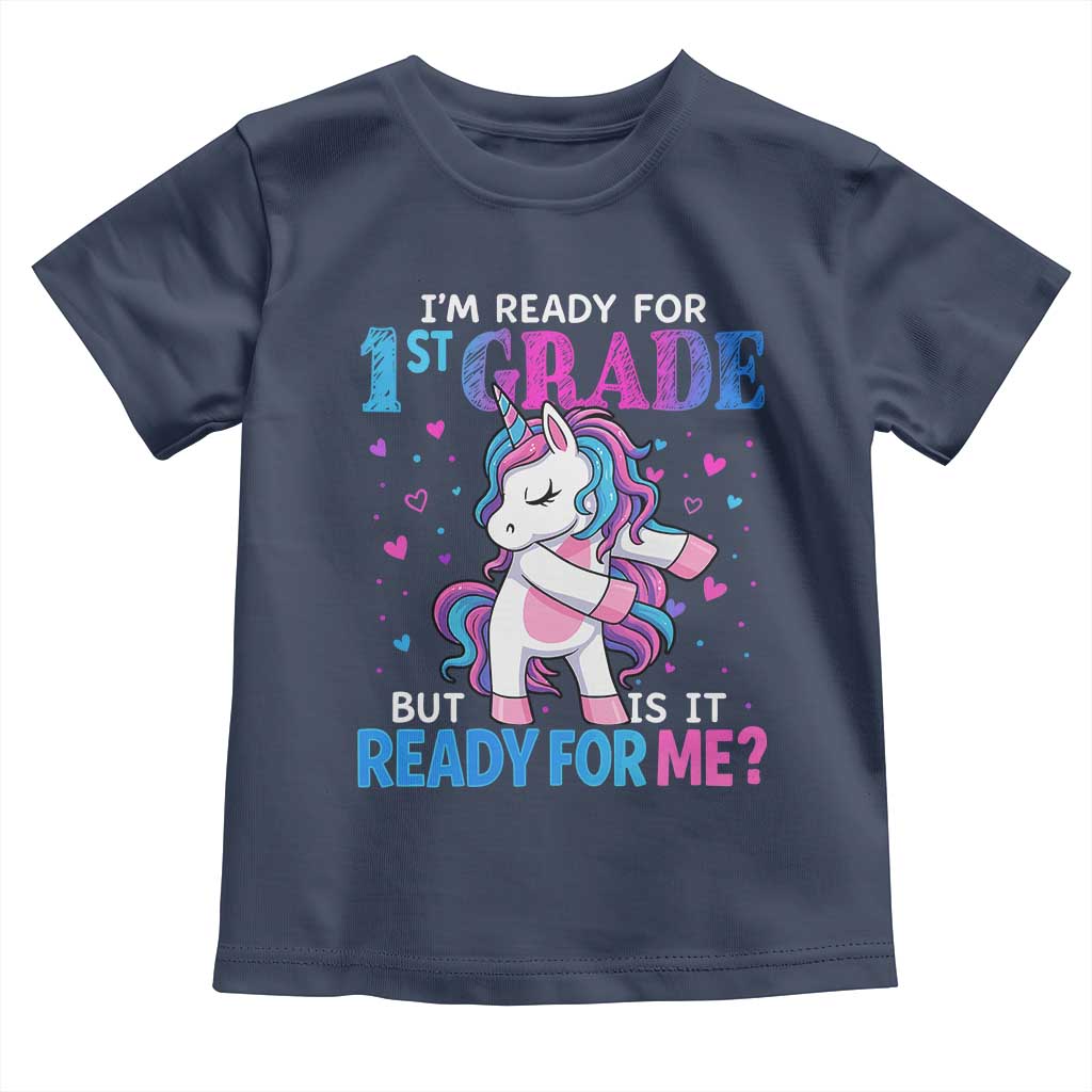 Funny Back To School 1st Grade Toddler T Shirt First Grade Unicorn Girls - Wonder Print Shop