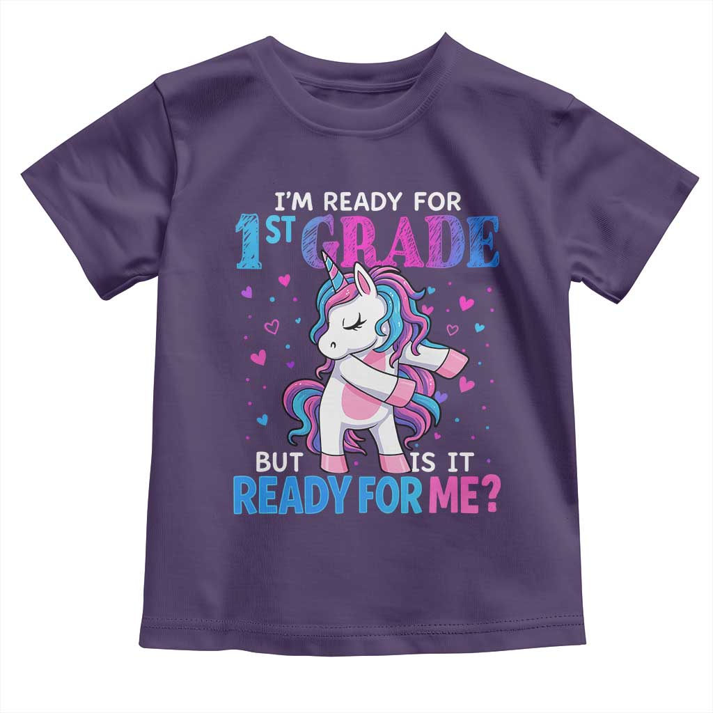 Funny Back To School 1st Grade Toddler T Shirt First Grade Unicorn Girls - Wonder Print Shop
