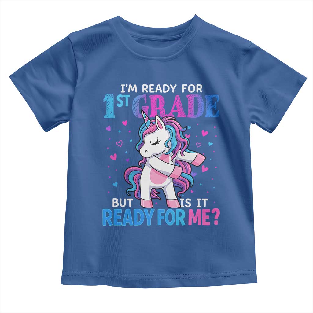 Funny Back To School 1st Grade Toddler T Shirt First Grade Unicorn Girls - Wonder Print Shop