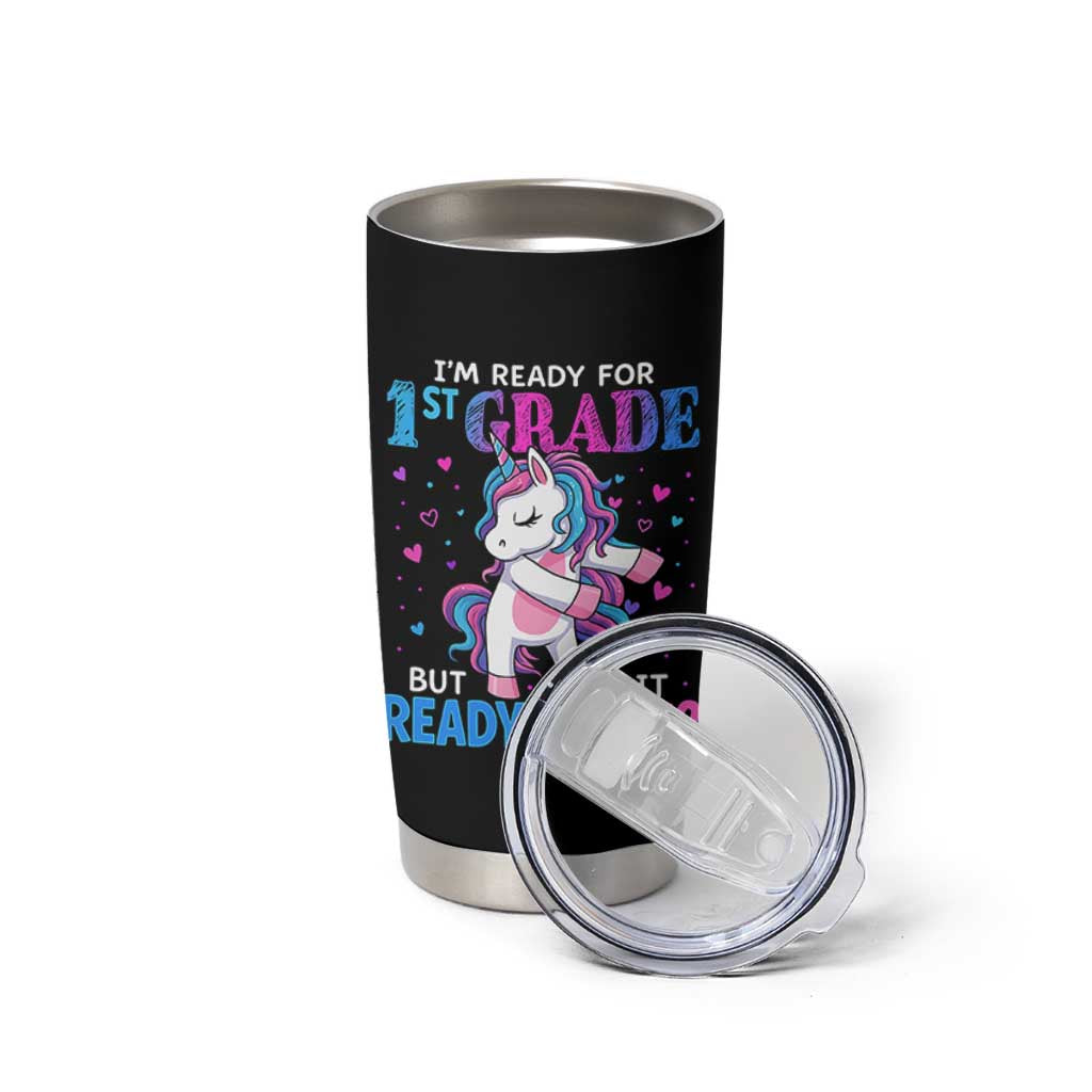 Funny Back To School 1st Grade Tumbler Cup First Grade Unicorn Girls - Wonder Print Shop