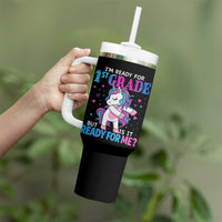 Funny Back To School 1st Grade Tumbler With Handle First Grade Unicorn Girls - Wonder Print Shop