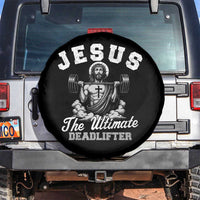 Jesus Deadlifting Spare Tire Cover The Ultimate Deadlifter Christian