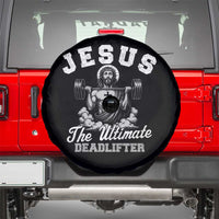Jesus Deadlifting Spare Tire Cover The Ultimate Deadlifter Christian