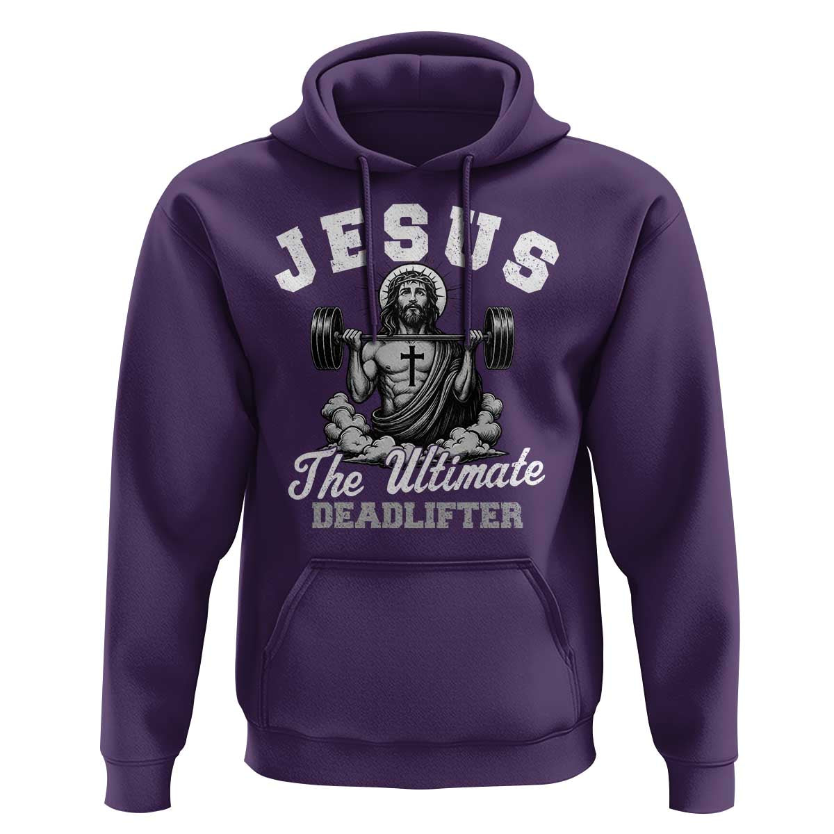 Jesus Deadlifting Hoodie The Ultimate Deadlifter Christian