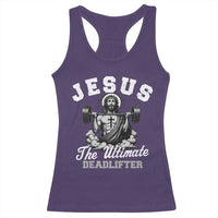 Jesus Deadlifting Racerback Tank Top The Ultimate Deadlifter Christian