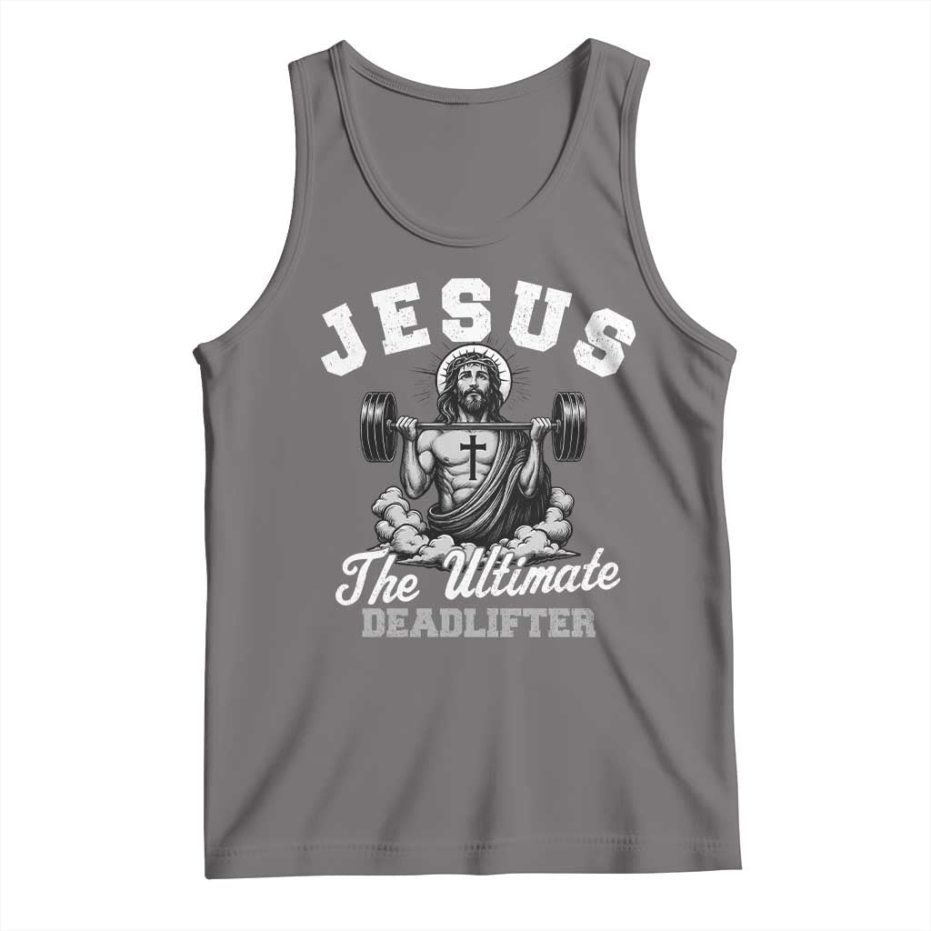 Jesus Deadlifting Tank Top The Ultimate Deadlifter Christian
