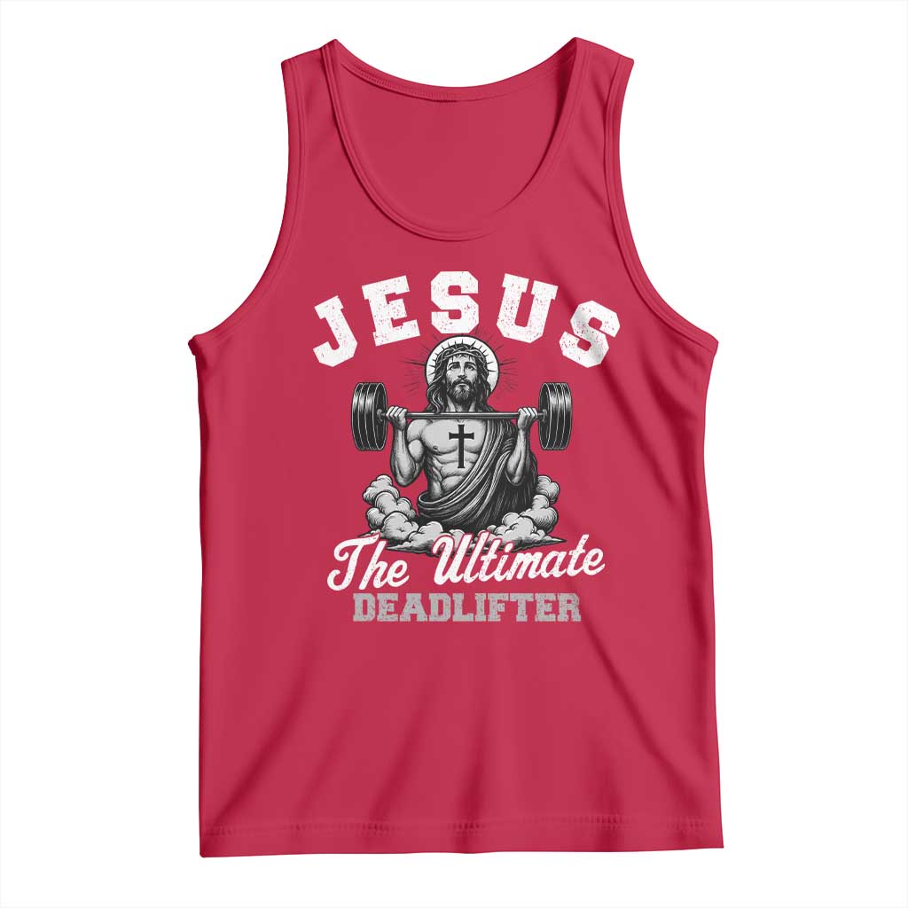 Jesus Deadlifting Tank Top The Ultimate Deadlifter Christian