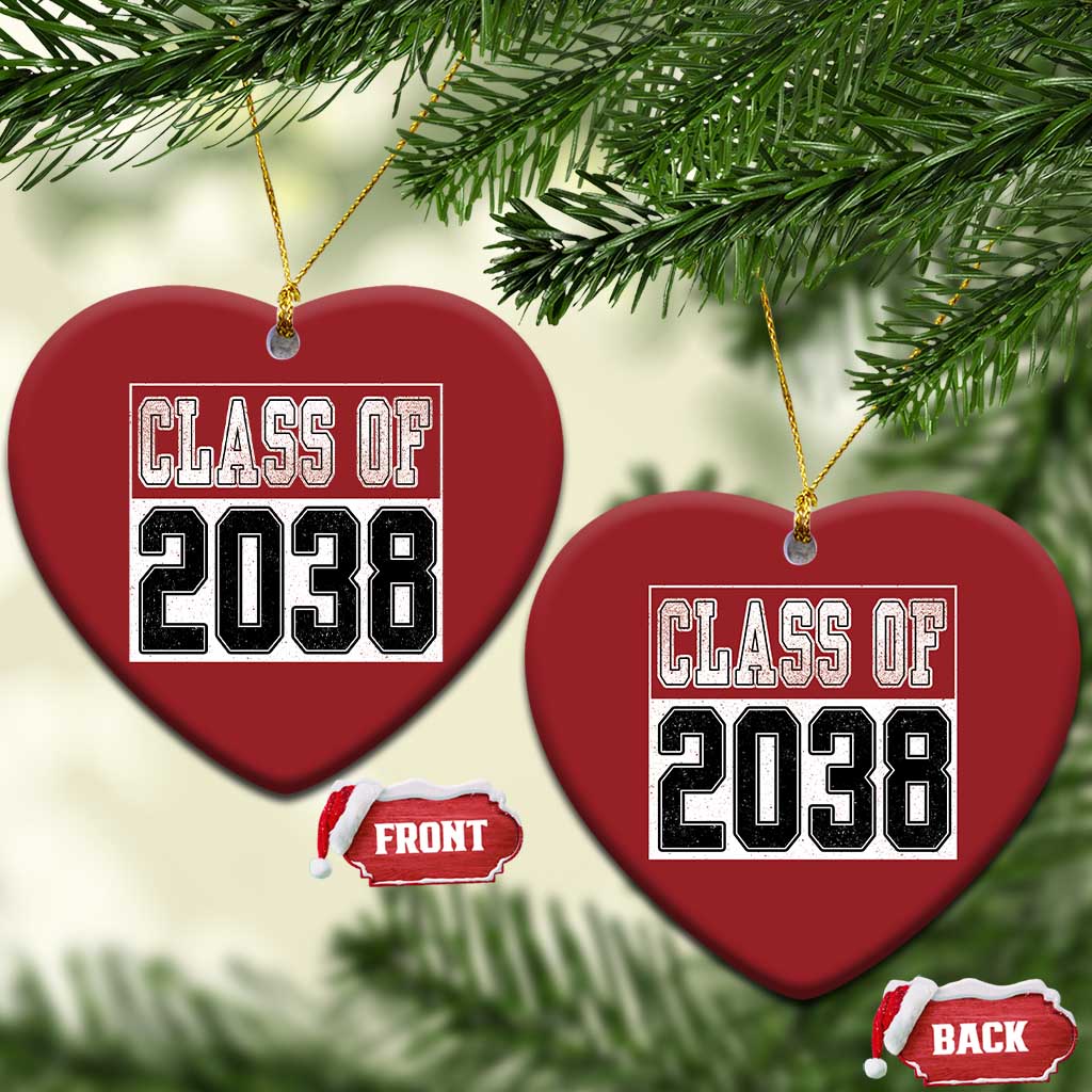 Class of 2038 Christmas Ornament Grow With Me To Graduation - Wonder Print Shop