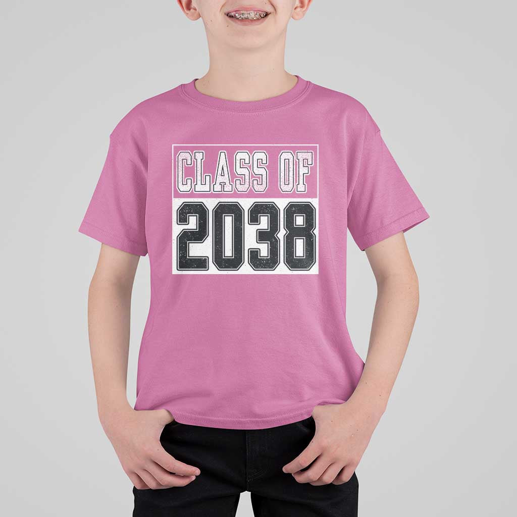 Class of 2038 T Shirt For Kid Grow With Me To Graduation - Wonder Print Shop