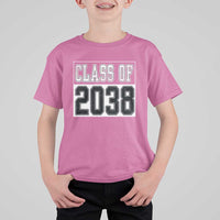 Class of 2038 T Shirt For Kid Grow With Me To Graduation - Wonder Print Shop