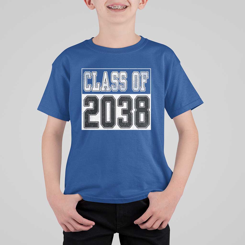 Class of 2038 T Shirt For Kid Grow With Me To Graduation - Wonder Print Shop