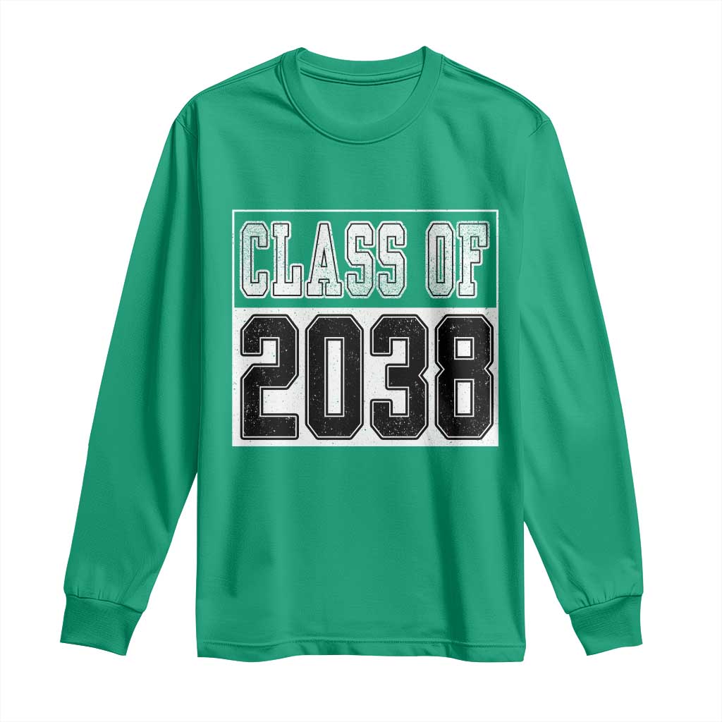Class of 2038 Long Sleeve Shirt Grow With Me To Graduation - Wonder Print Shop