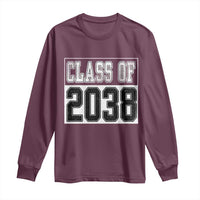 Class of 2038 Long Sleeve Shirt Grow With Me To Graduation - Wonder Print Shop