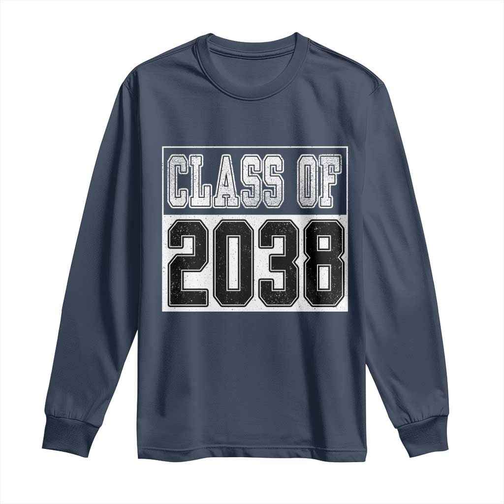 Class of 2038 Long Sleeve Shirt Grow With Me To Graduation - Wonder Print Shop