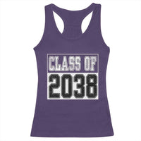 Class of 2038 Racerback Tank Top Grow With Me To Graduation - Wonder Print Shop