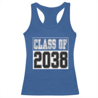 Class of 2038 Racerback Tank Top Grow With Me To Graduation - Wonder Print Shop