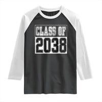 Class of 2038 Raglan Shirt Grow With Me To Graduation - Wonder Print Shop