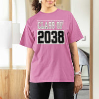 Class of 2038 T Shirt For Women Grow With Me To Graduation - Wonder Print Shop