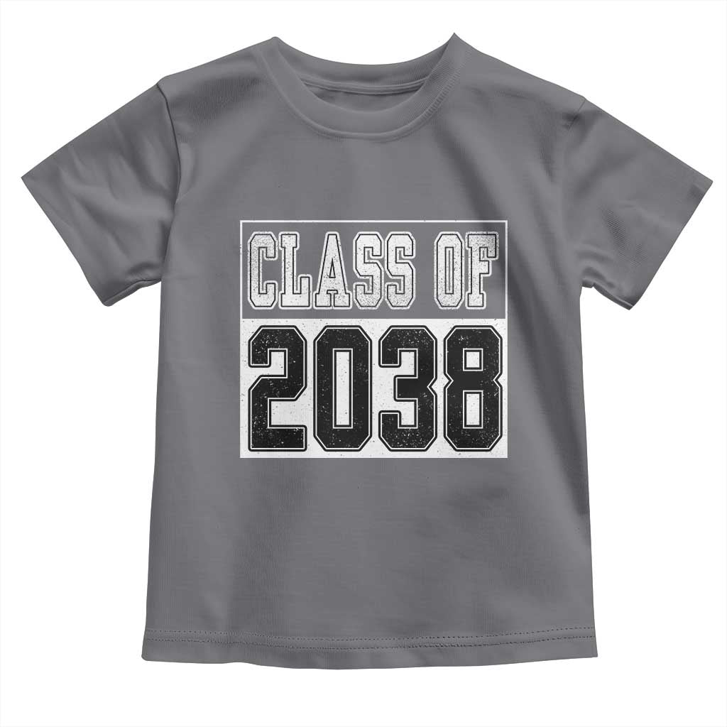 Class of 2038 Toddler T Shirt Grow With Me To Graduation - Wonder Print Shop