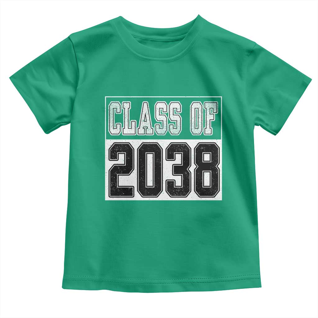 Class of 2038 Toddler T Shirt Grow With Me To Graduation - Wonder Print Shop