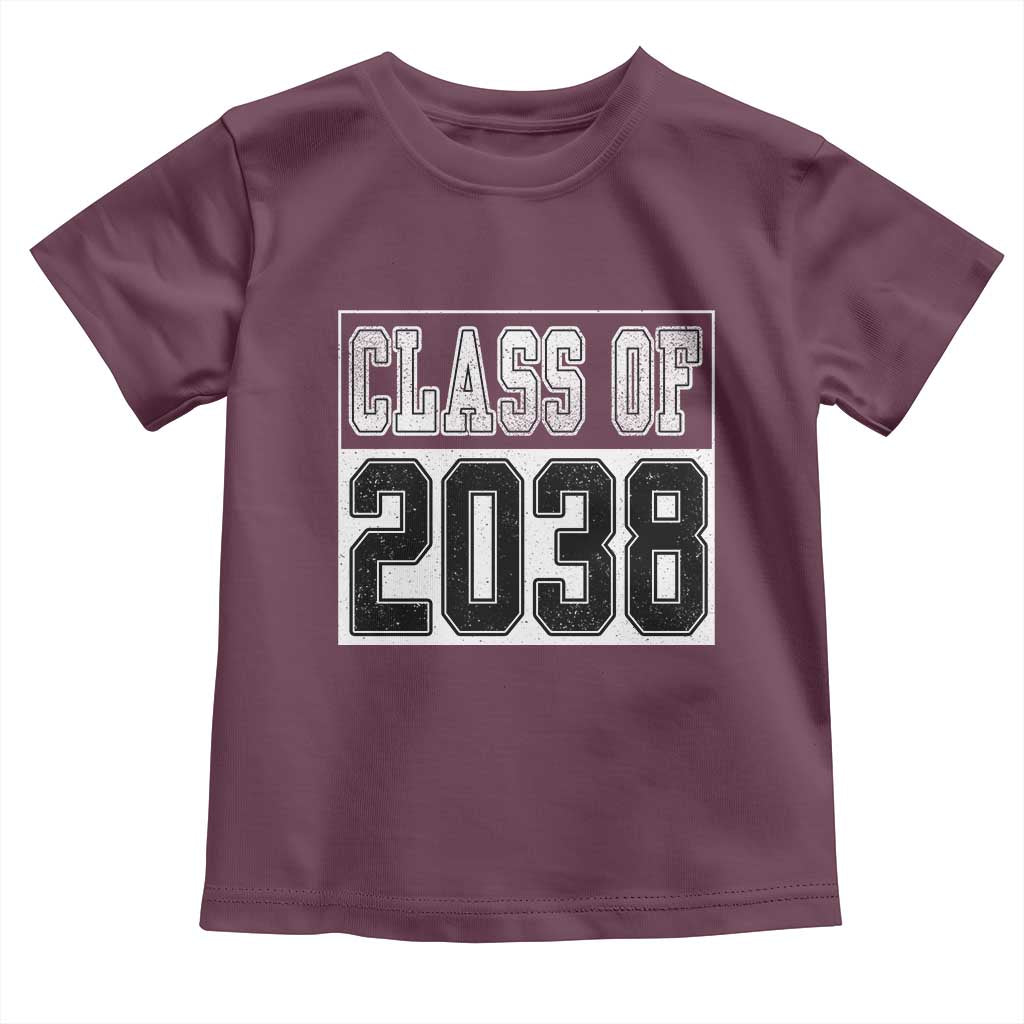Class of 2038 Toddler T Shirt Grow With Me To Graduation - Wonder Print Shop
