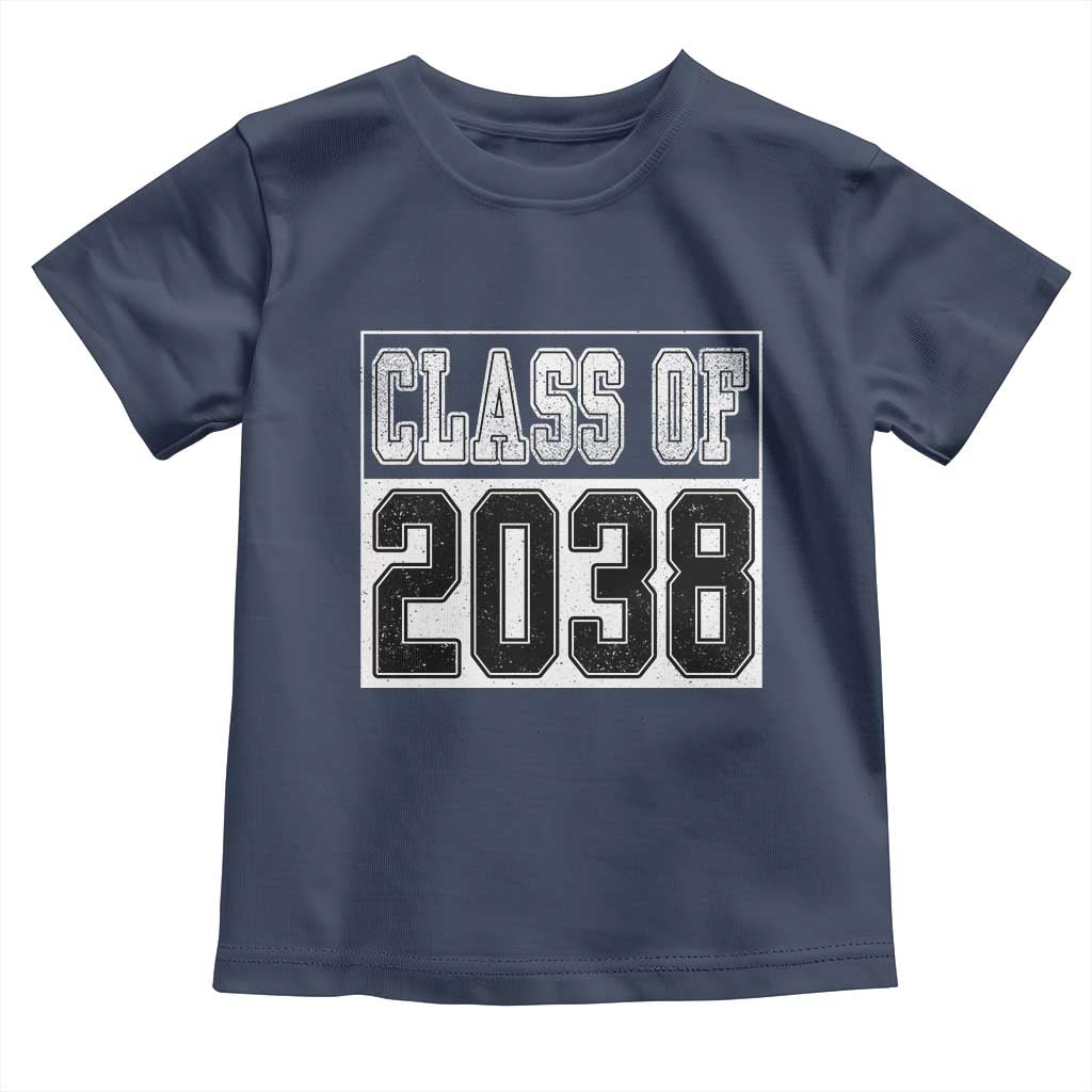 Class of 2038 Toddler T Shirt Grow With Me To Graduation - Wonder Print Shop