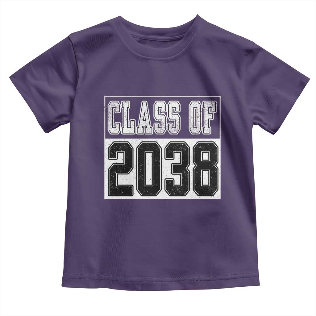 Class of 2038 Toddler T Shirt Grow With Me To Graduation - Wonder Print Shop