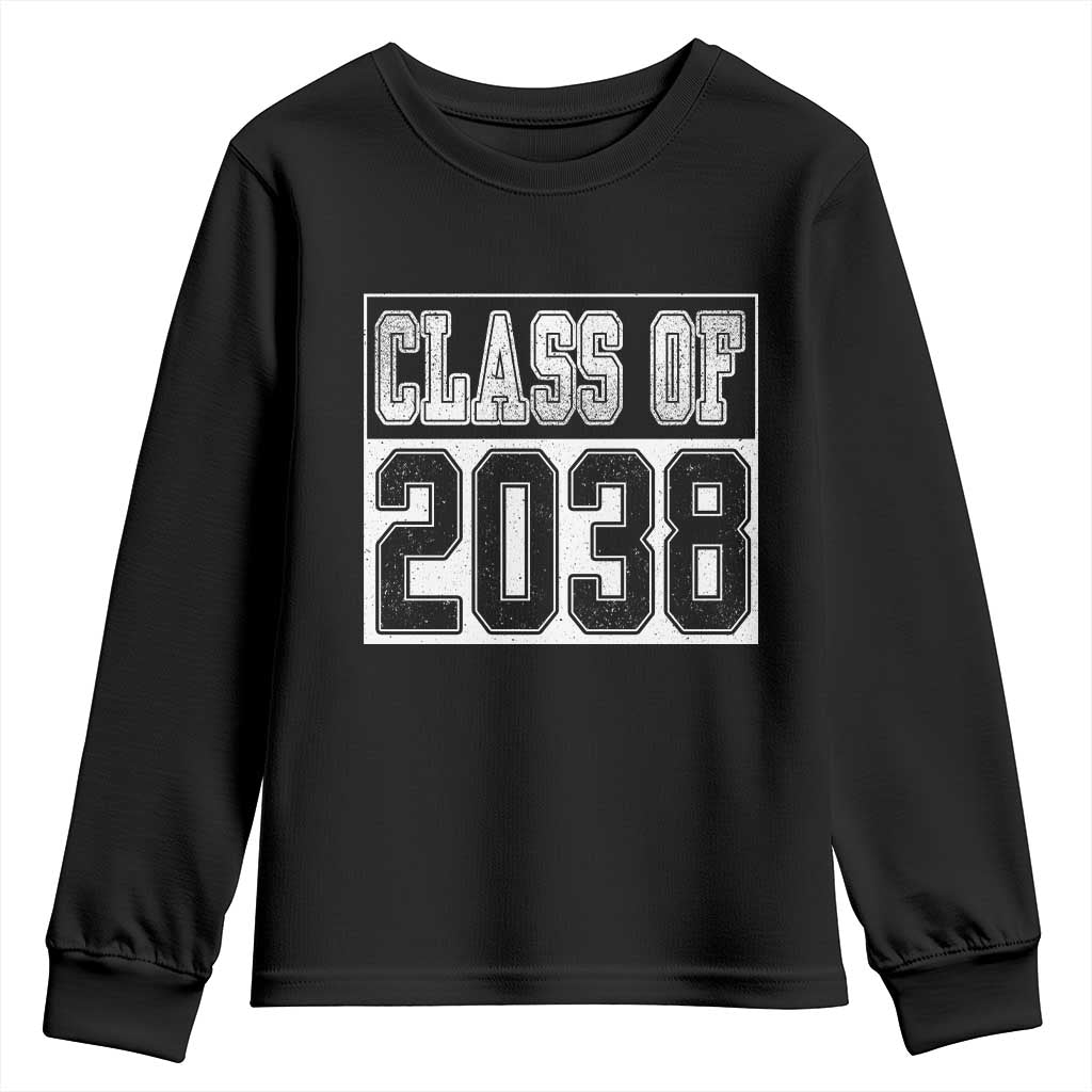 Class of 2038 Youth Sweatshirt Grow With Me To Graduation - Wonder Print Shop