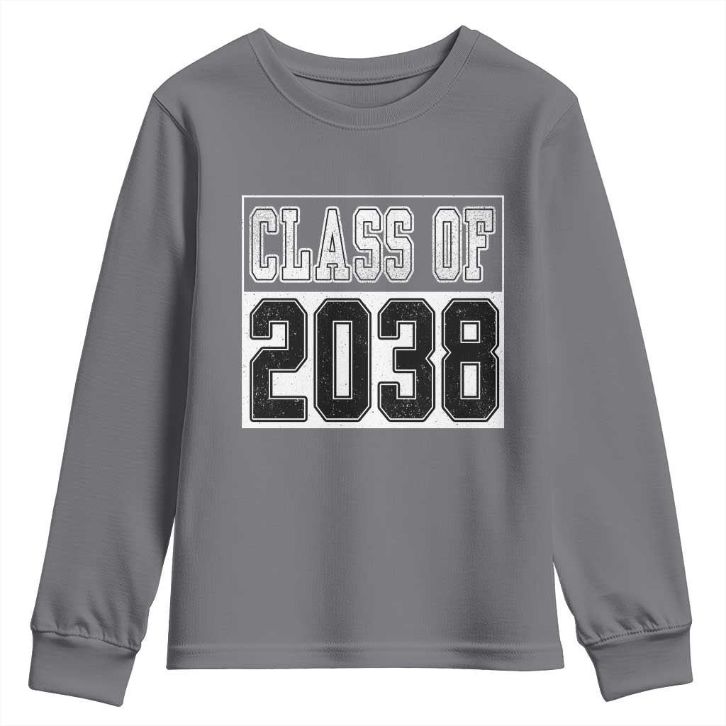 Class of 2038 Youth Sweatshirt Grow With Me To Graduation - Wonder Print Shop