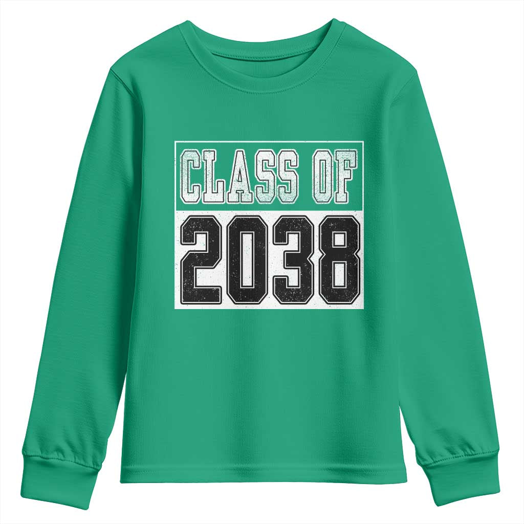 Class of 2038 Youth Sweatshirt Grow With Me To Graduation - Wonder Print Shop