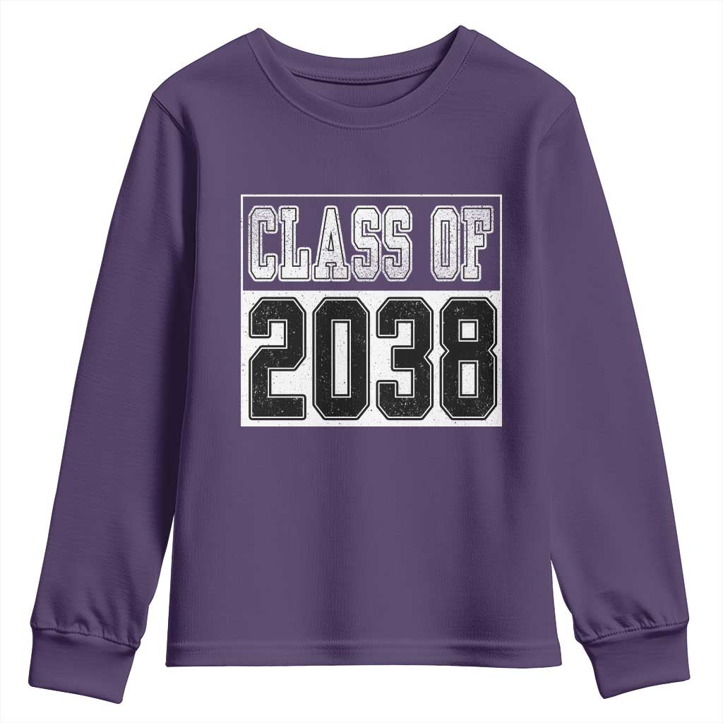 Class of 2038 Youth Sweatshirt Grow With Me To Graduation - Wonder Print Shop