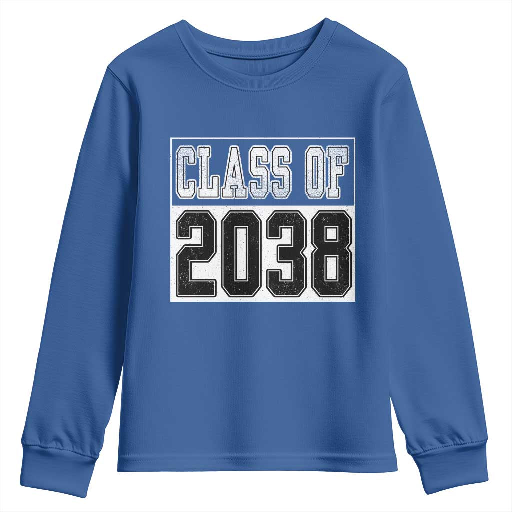 Class of 2038 Youth Sweatshirt Grow With Me To Graduation - Wonder Print Shop
