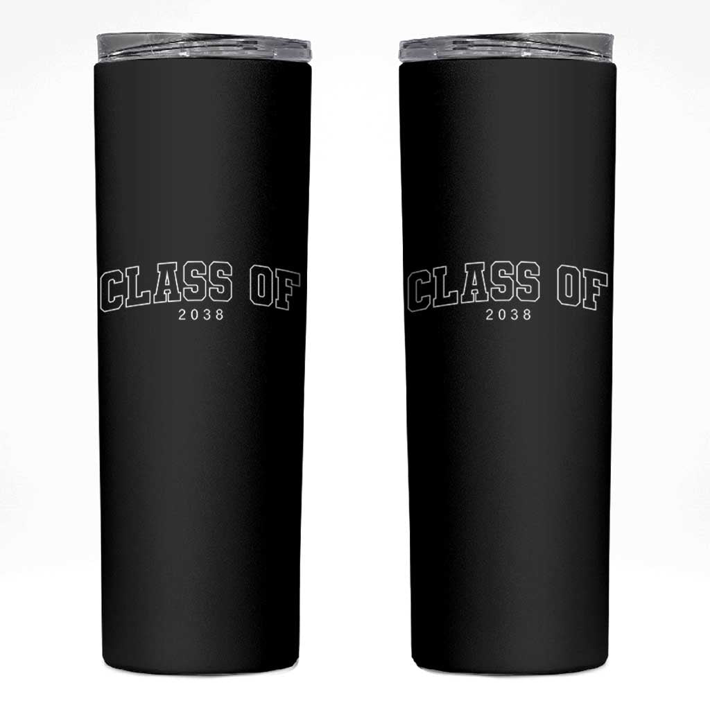 Class of 2038 Skinny Tumbler First Day of School Grow With Me Graduation Gift - Wonder Print Shop