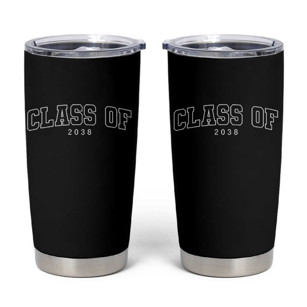 Class of 2038 Tumbler Cup First Day of School Grow With Me Graduation Gift - Wonder Print Shop
